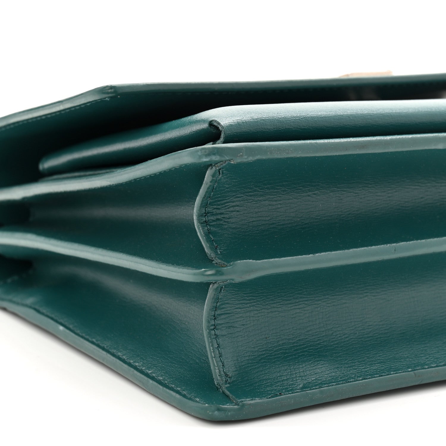 Saint Laurent Calfskin Medium Monogram Sunset Malachite 9 of 10