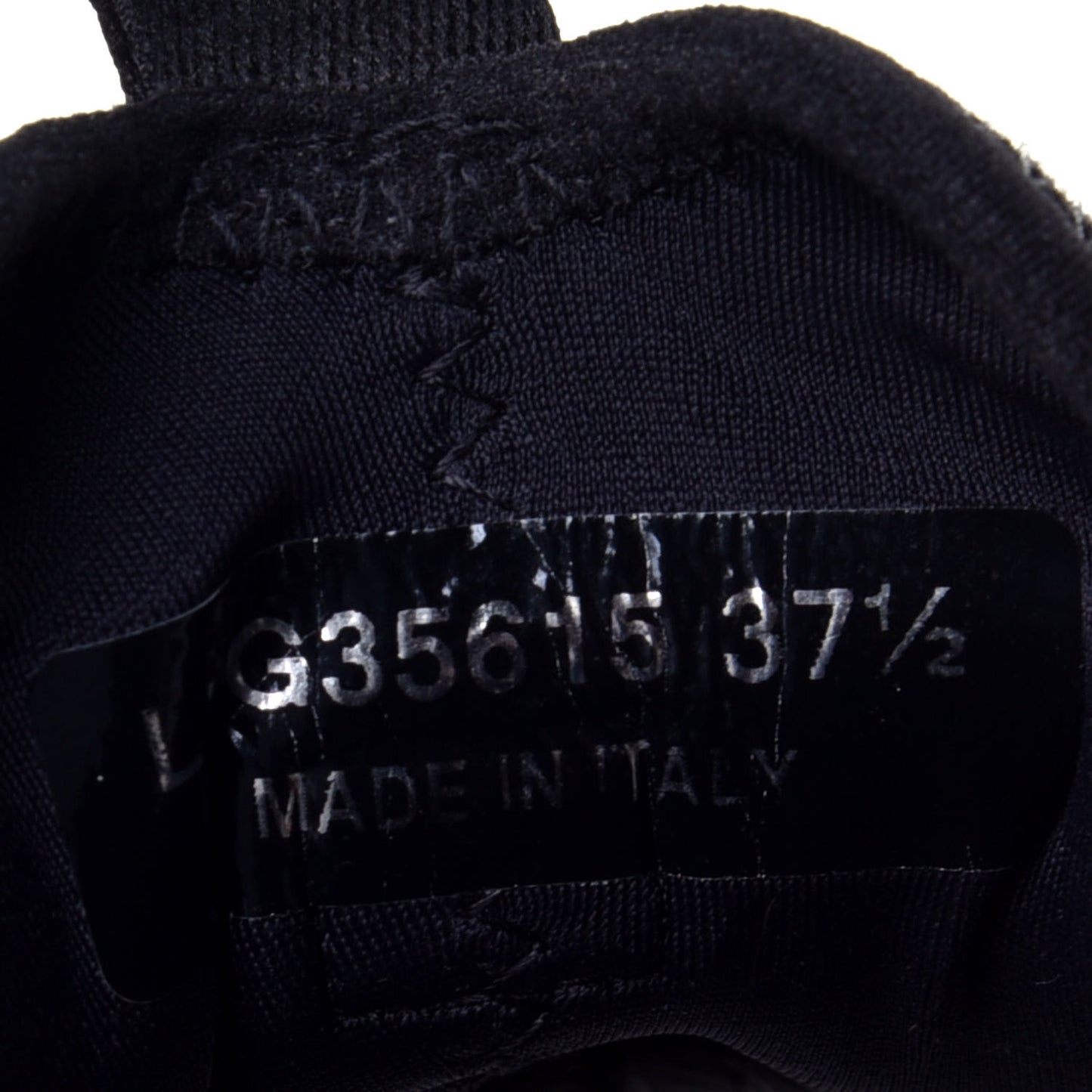 Velvet Calfskin Mixed Fibers CC Sneakers 37.5 Black