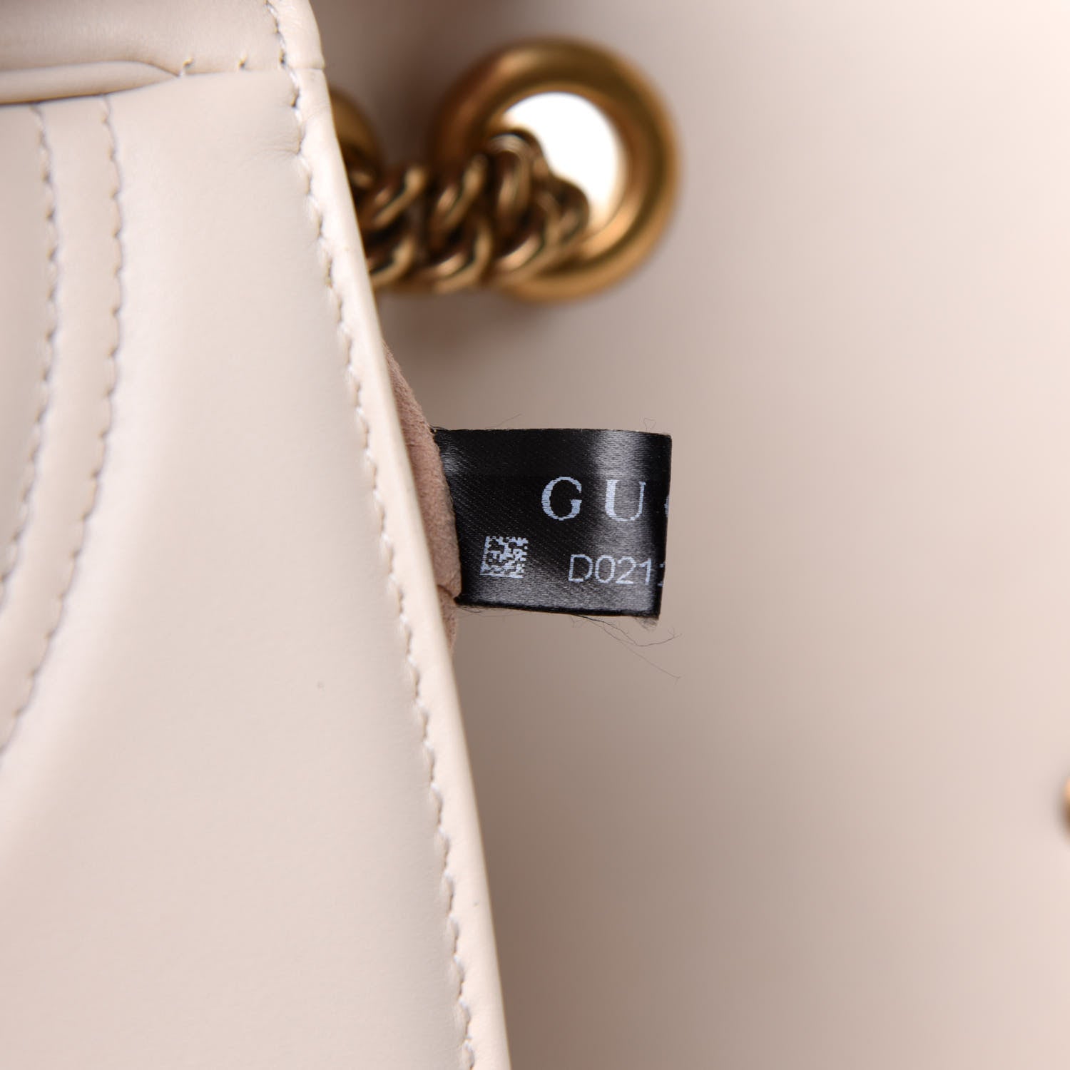 Gucci Calfskin Matelasse Mini GG Marmont Shoulder Bag White 7 of 11