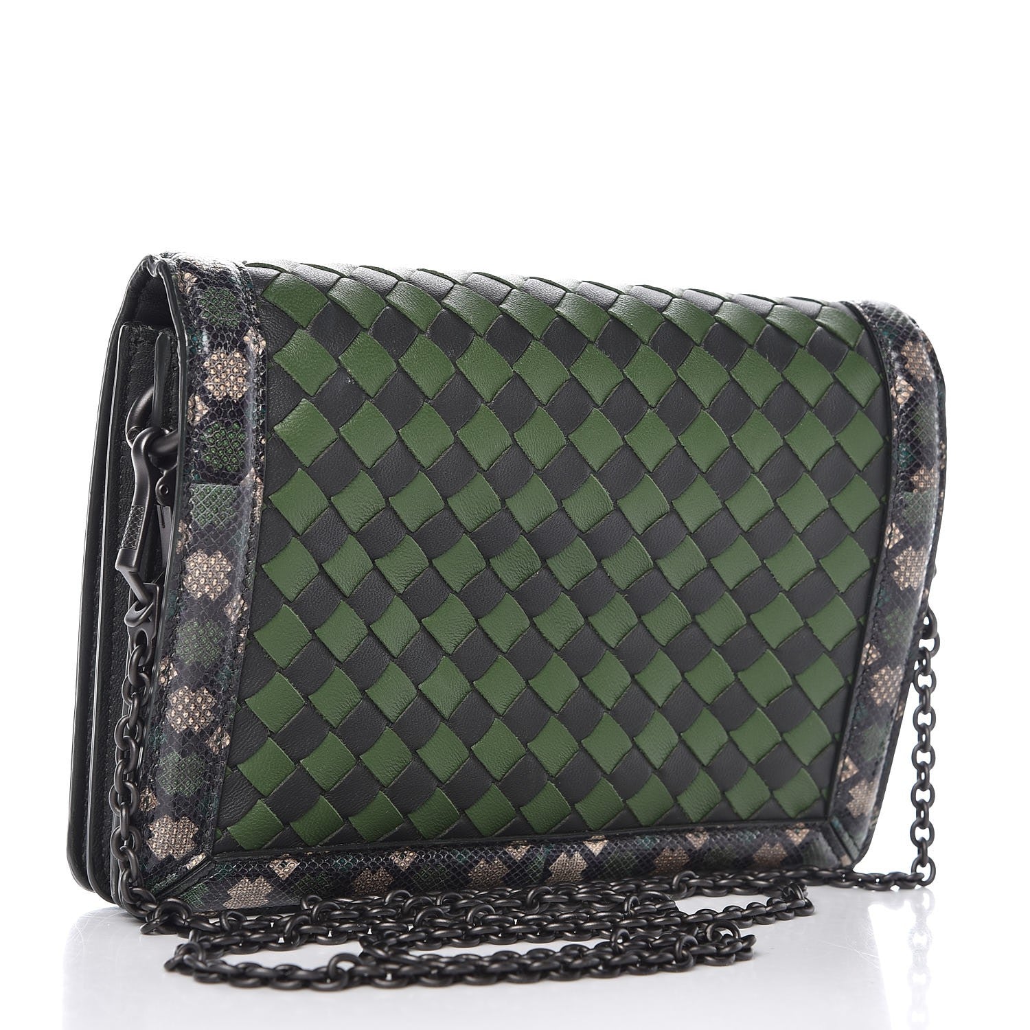 Bottega Veneta Nappa Intrecciato Ayers Crossbody Bag Forest 3 of 6