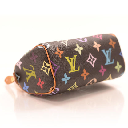 Louis Vuitton Monogram Multicolor Mini Sac HL Speedy Black 3 of 5