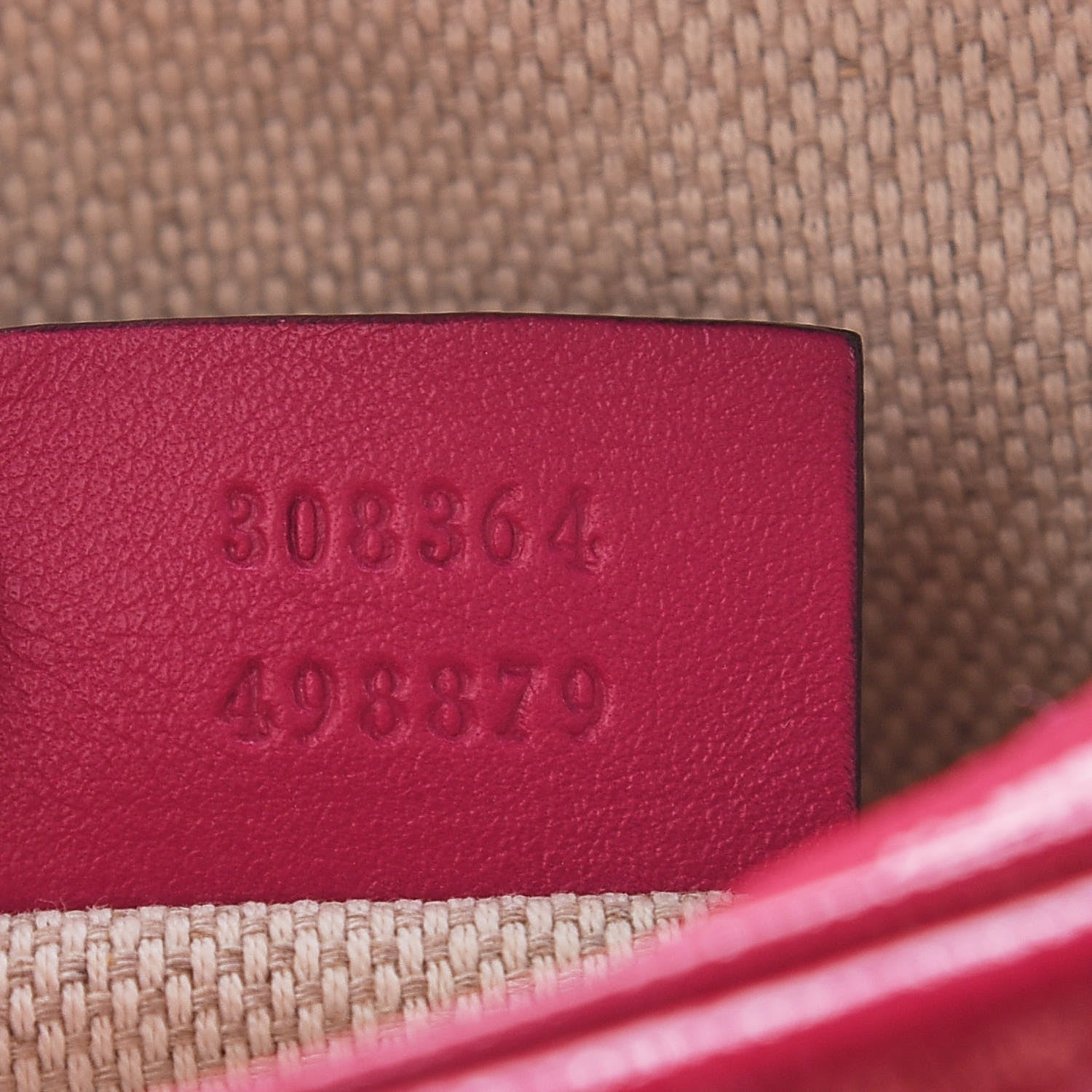 Gucci Soft Patent Small Soho Disco Bag Bright Bougainvillea 9 of 15