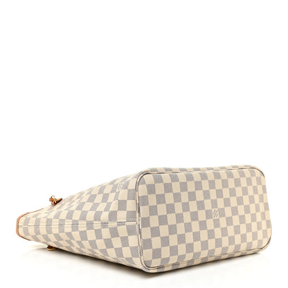 Louis Vuitton Damier Azur Neo Neverfull MM Rose Ballerine 5 of 25