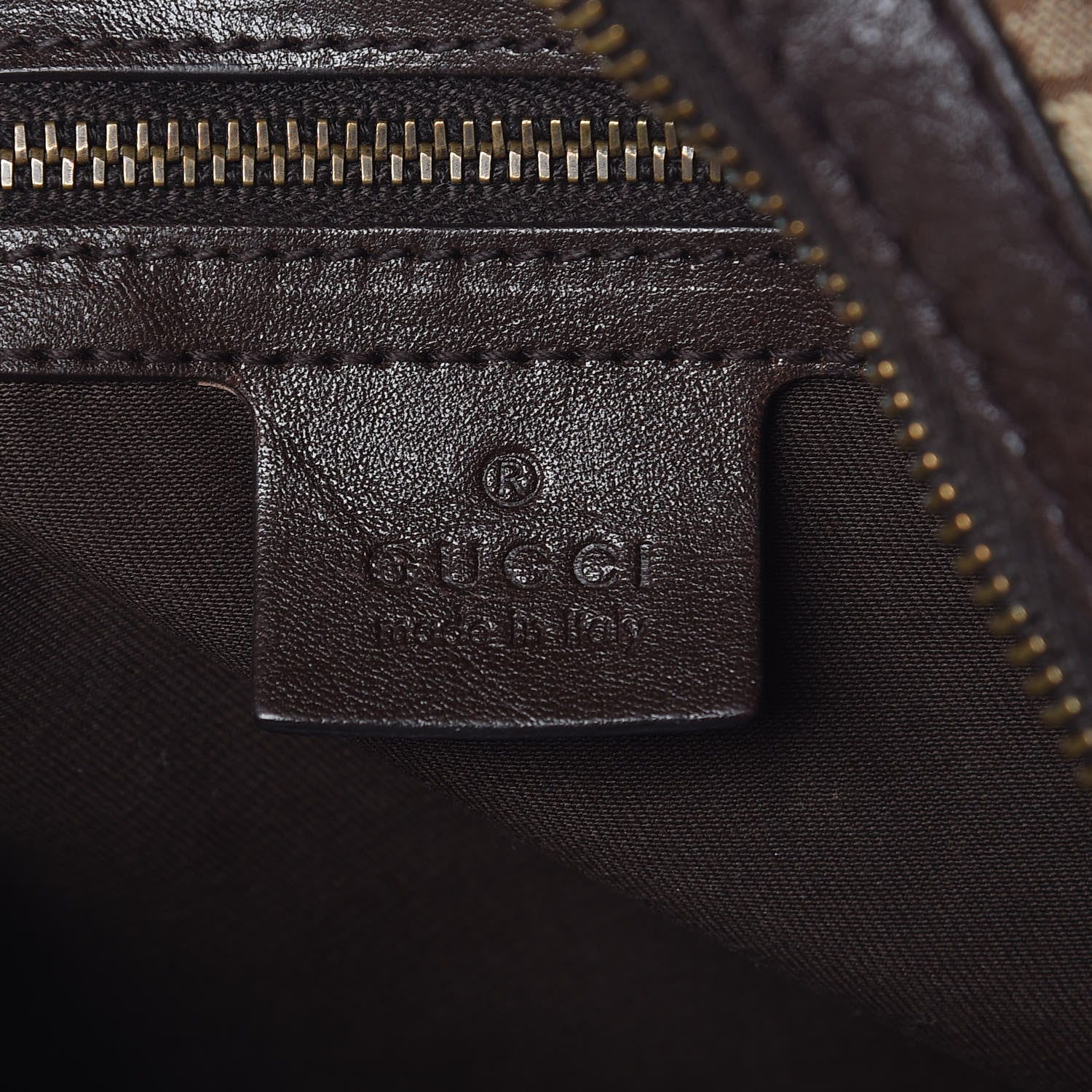 Gucci Monogram Medium Interlocking Hobo Dark Brown 6 of 13