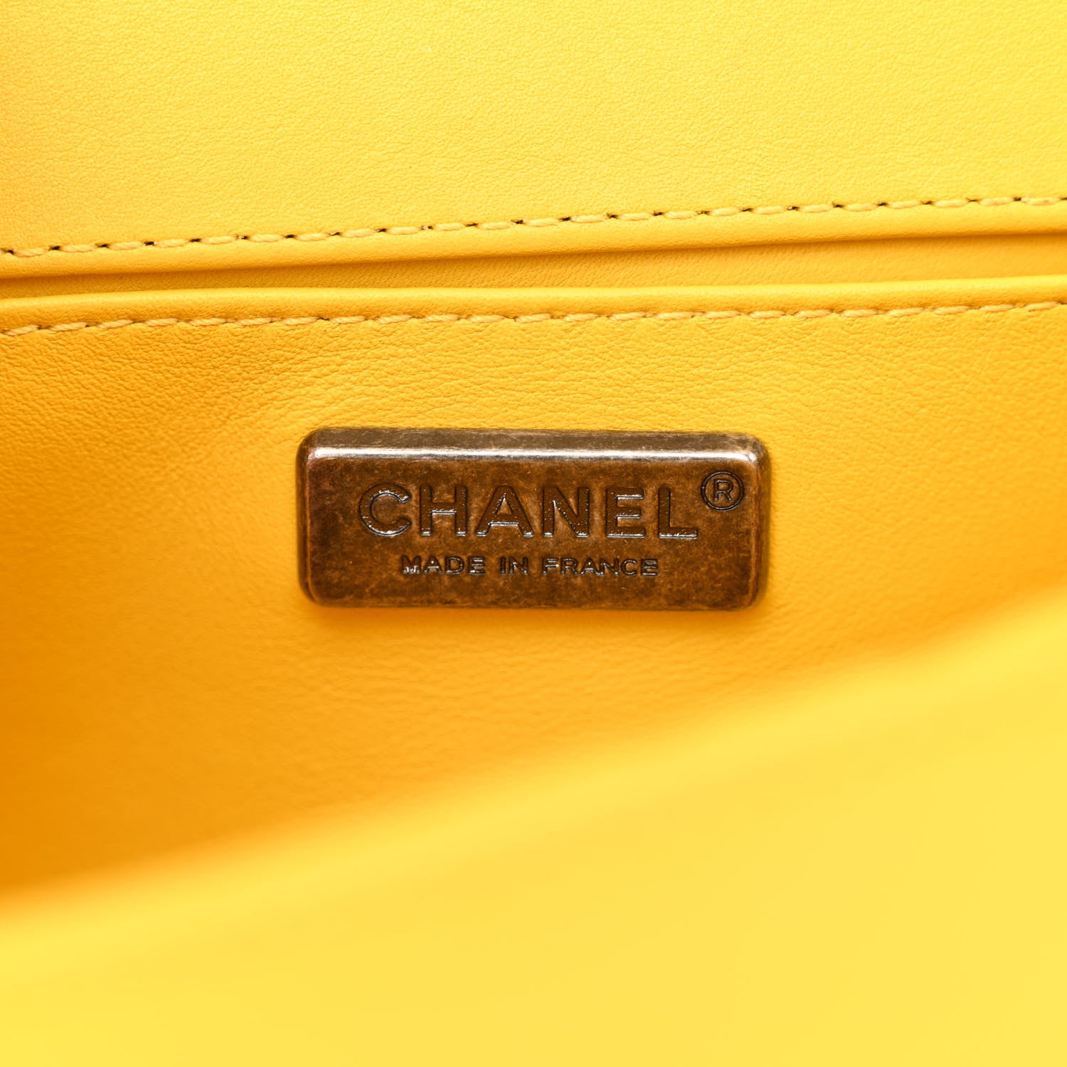 Chanel Galuchat Stingray Small Boy Flap Yellow 6 of 10