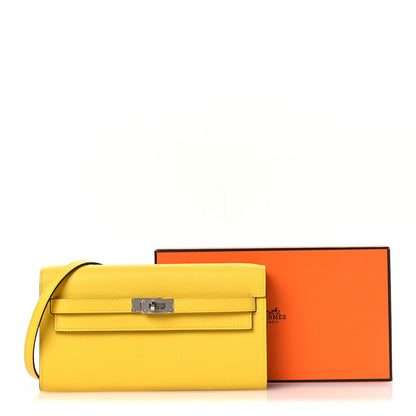 Hermes Epsom Kelly Wallet To Go Jaune De Naples 12 of 12