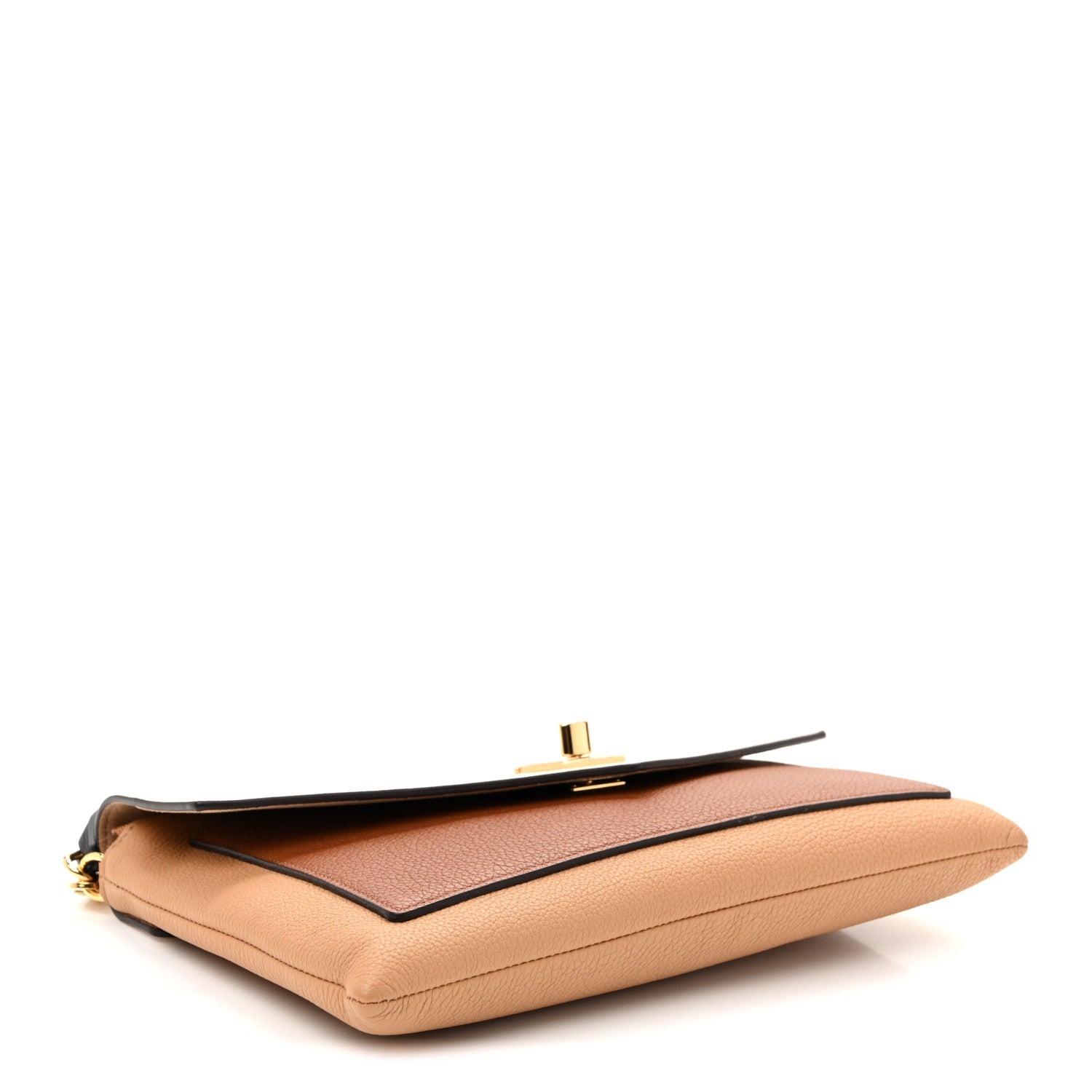 Louis Vuitton Soft Calfskin My Lockme Pochette Arizona Quartz Caramel 4 of 9