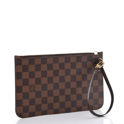 Louis Vuitton Damier Ebene Neverfull MM GM Pochette 3 of 8