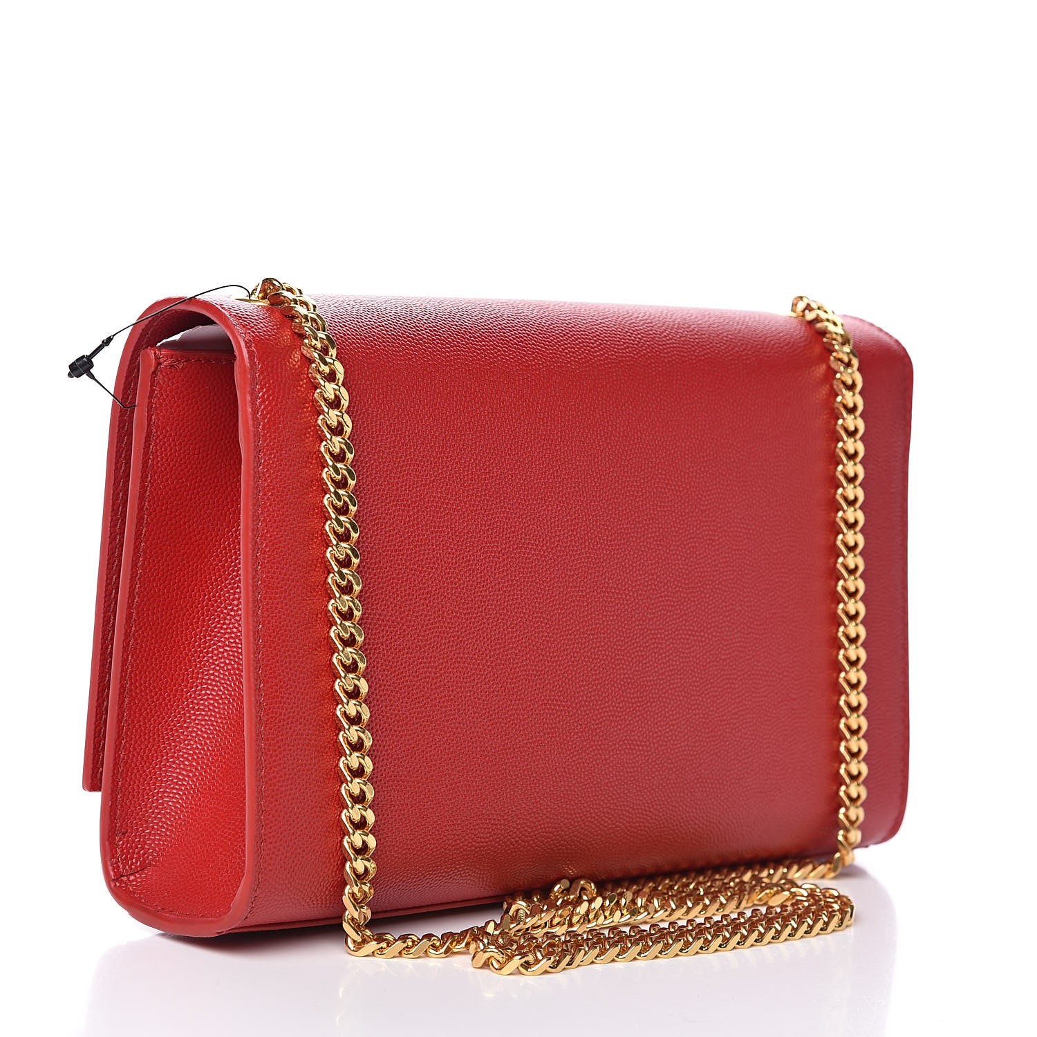 Saint Laurent Grain De Poudre Medium Monogram Kate Satchel Bandana Red 3 of 9