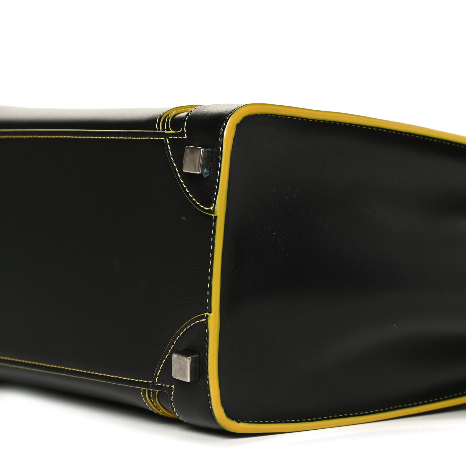 Celine Satin Calfskin Debossed Micro Luggage Black 9 of 13