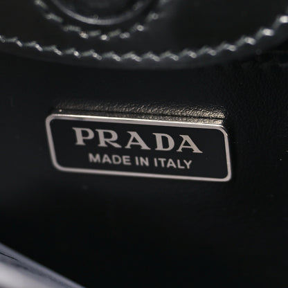 Prada Spazzolato Large Cleo Adjustable Strap Shoulder Bag Black 6 of 9