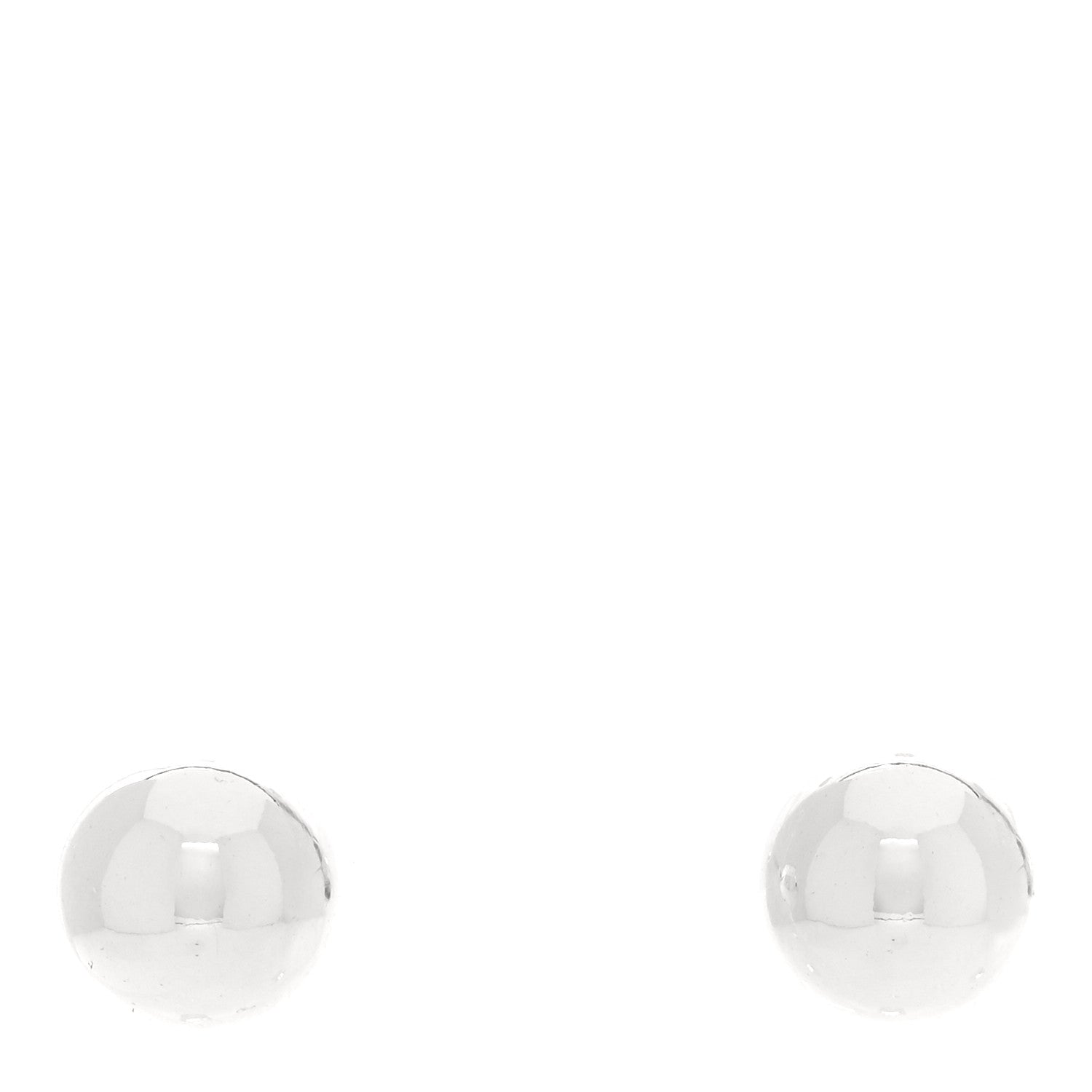 Tiffany Sterling Silver 8mm HardWear Ball Earrings 1 of 4