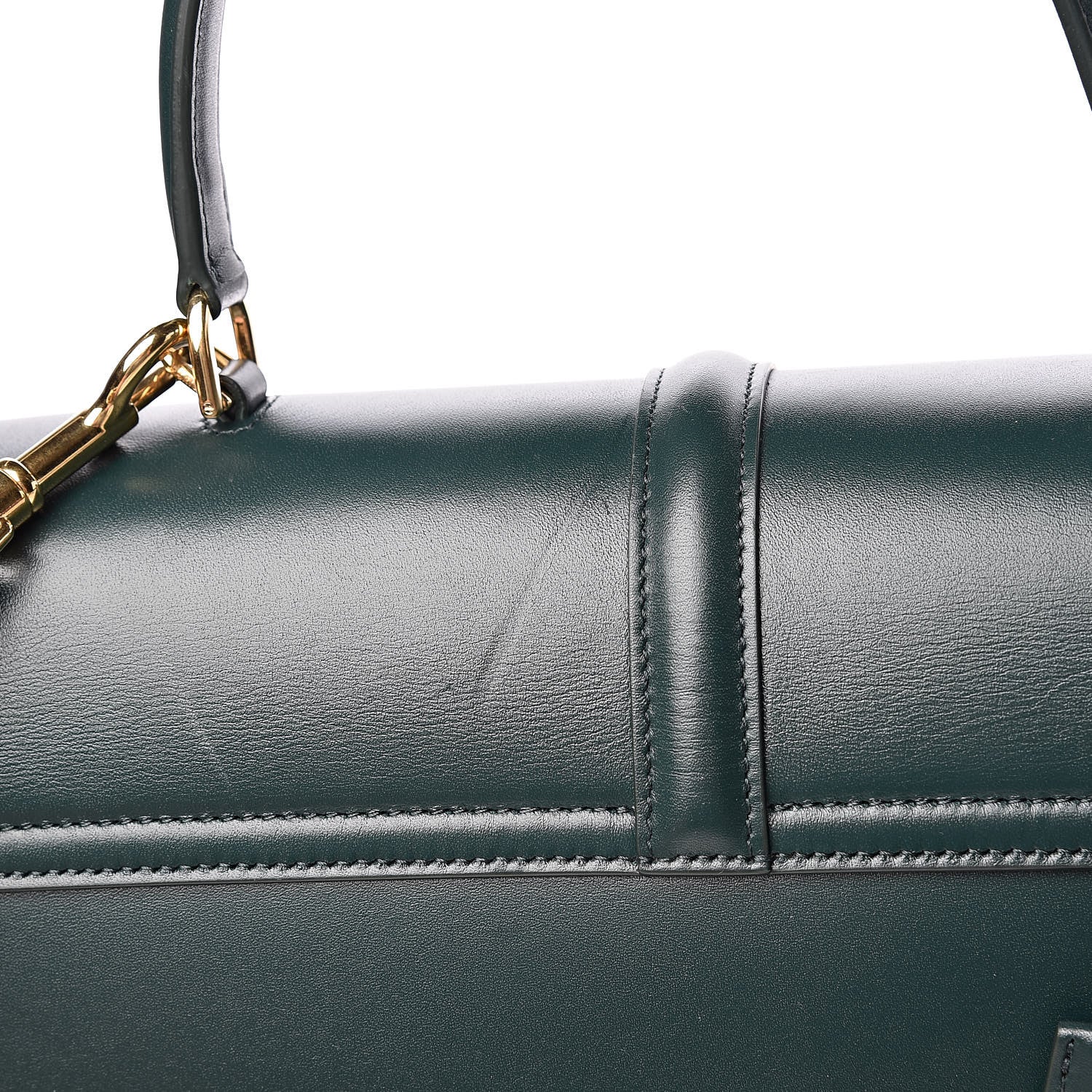 Celine Satinated Calfskin Medium 16 Top Handle Bag Amazone 13 of 14