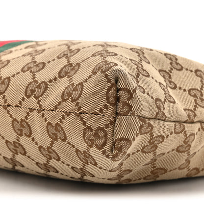 Gucci GG Monogram Web Flat Messenger Bag Black 9 of 10