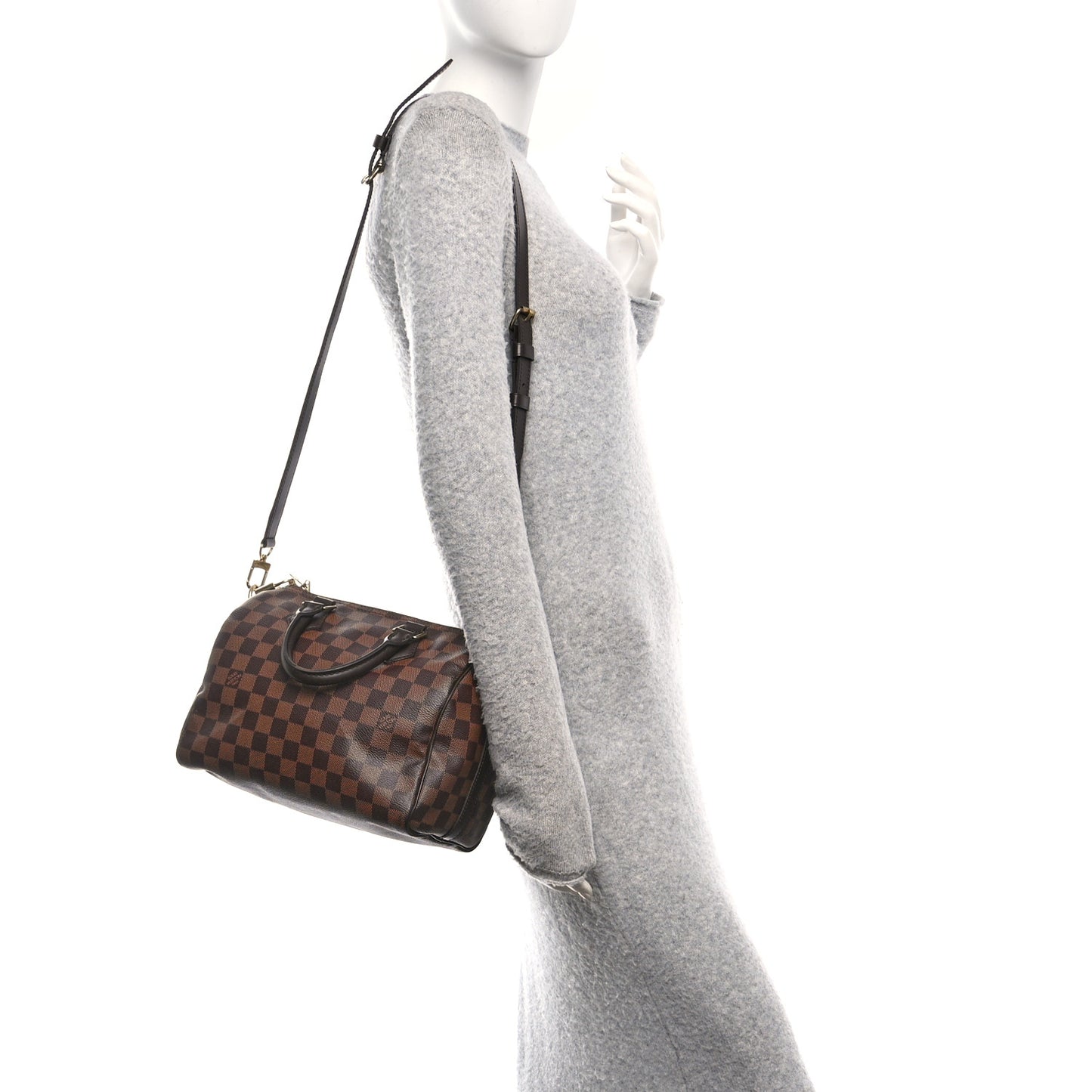 Damier Ebene Speedy Bandouliere 25