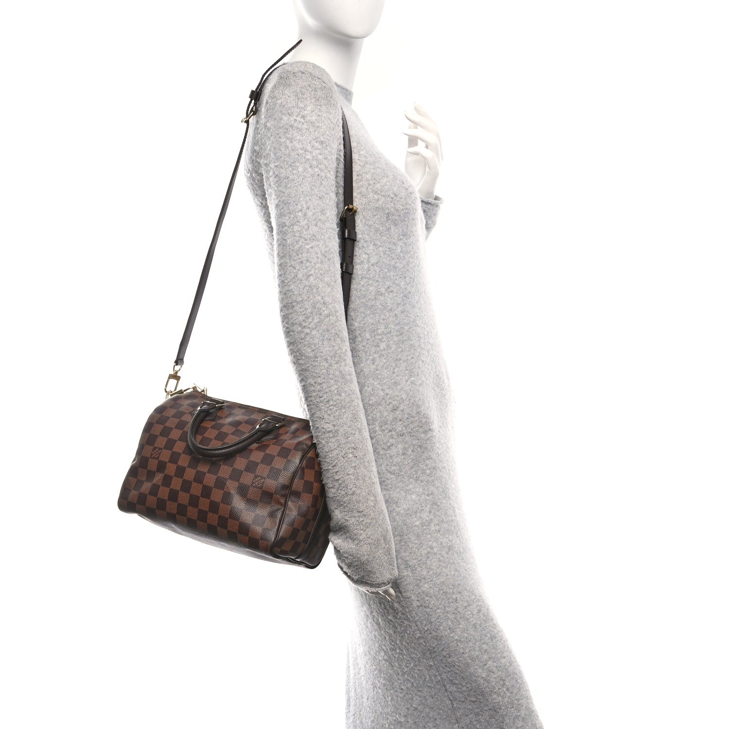 Louis Vuitton Damier Ebene Speedy Bandouliere 25 2 of 9