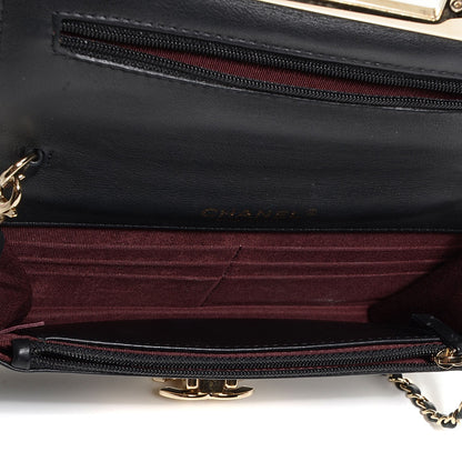 Chanel Patent Golden Class Wallet on Chain WOC Black 5 of 8
