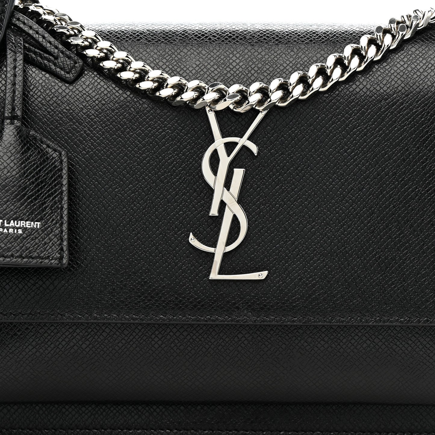 Coated Bark Calfskin Medium Monogram Sunset Black