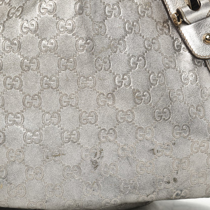 Gucci Metallic Guccissima Medium Pelham Shoulder Bag Silver 11 of 15