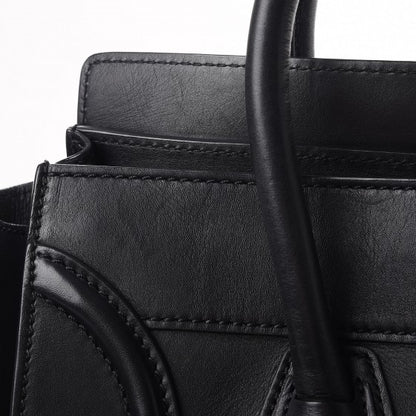 Celine Smooth Calfskin Mini Luggage Black 10 of 14