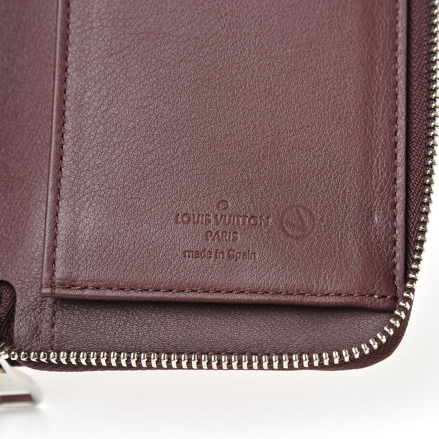 Louis Vuitton Taurillon Vertical Zippy Wallet Bordeaux 6 of 6