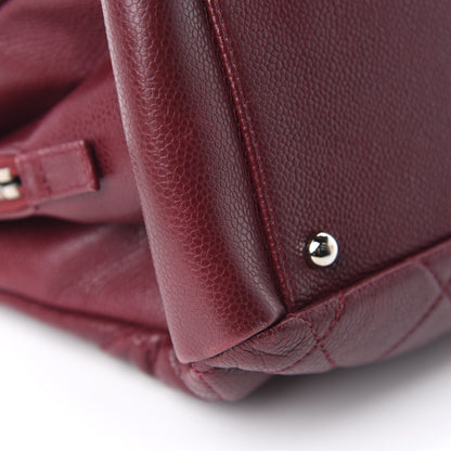 Chanel Caviar Quilted Timeless CC Tote Dark Red 15 of 17
