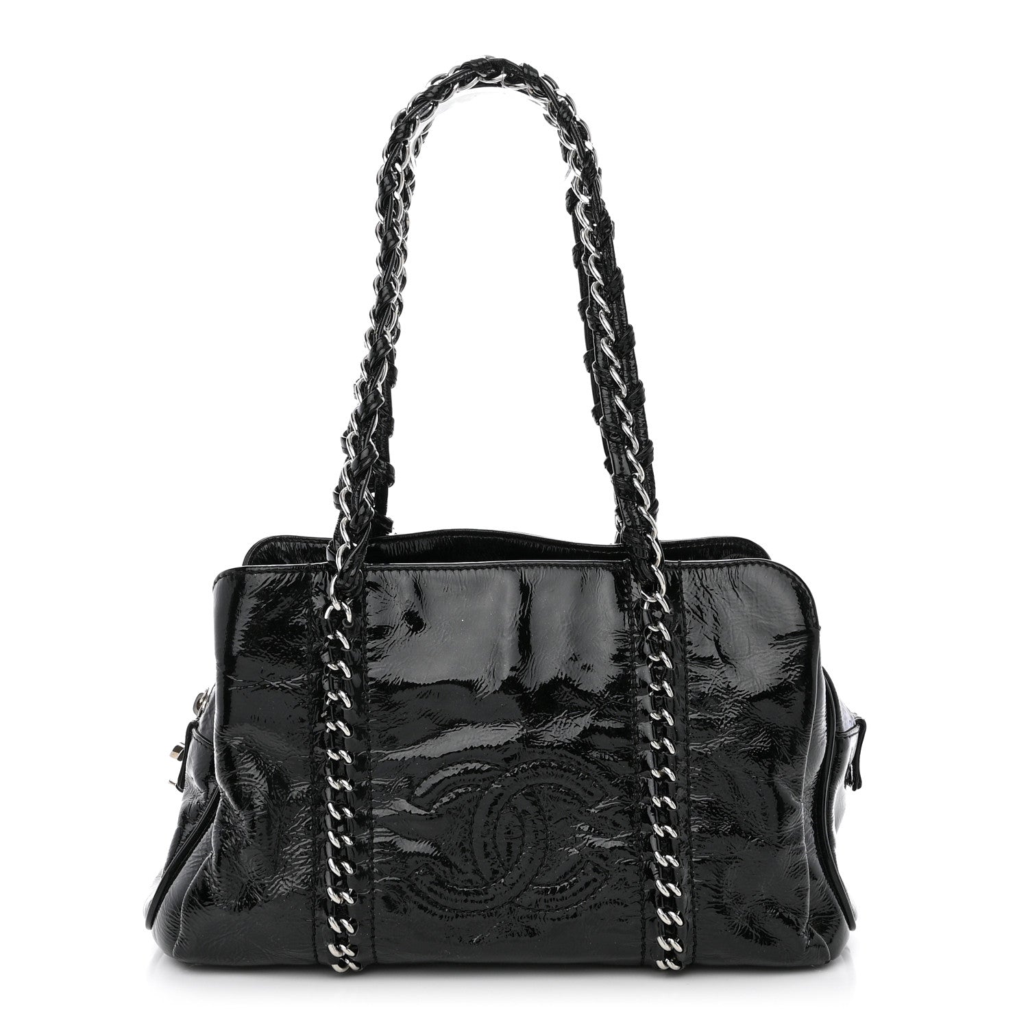 Chanel Patent Calfskin Small Luxe Ligne Tote Black 1 of 15