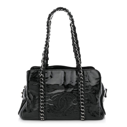 Chanel Patent Calfskin Small Luxe Ligne Tote Black 1 of 15
