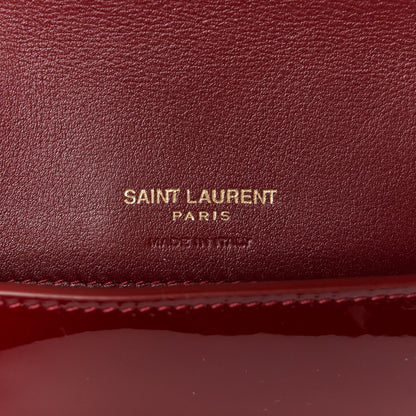 Saint Laurent Patent Monogram Phone Holder Crossbody Chataigne 6 of 10
