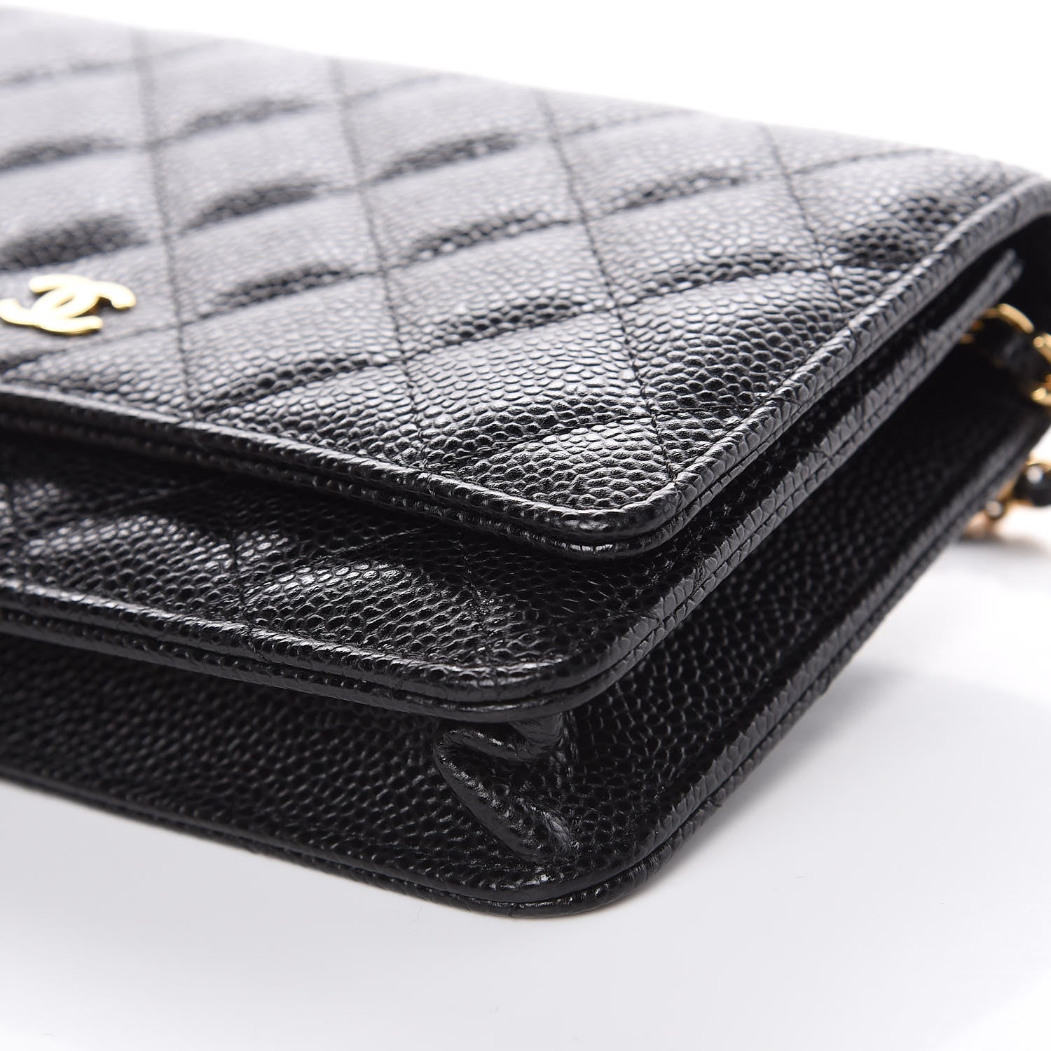 Chanel Caviar Quilted Wallet On Chain WOC Black 9 of 10