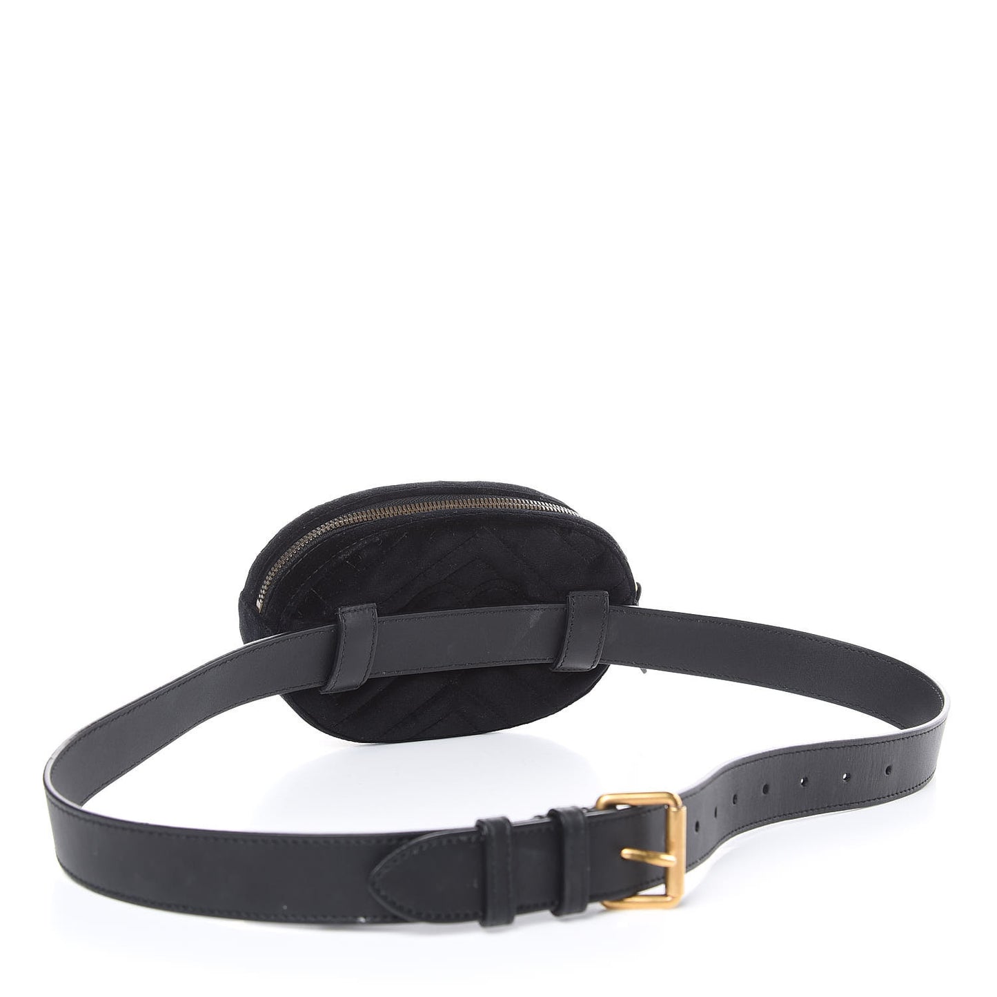 Velvet Matelasse GG Marmont Belt Bag 95 38 Black