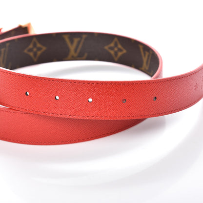 Louis Vuitton Monogram 30mm LV Initiales Reversible Belt 75 30 Coquelicot 4 of 7