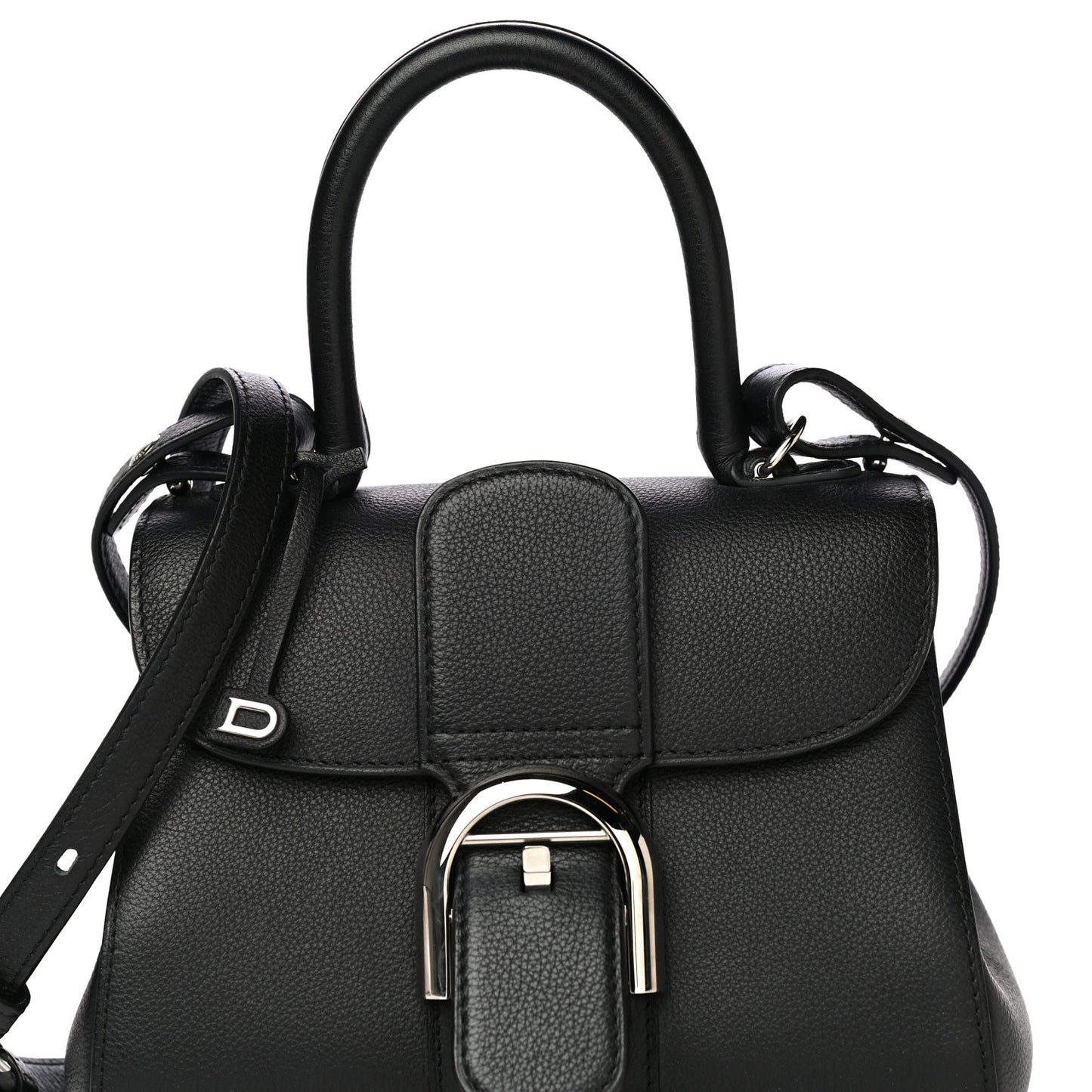 Calfskin Mini Brillant Satchel Black