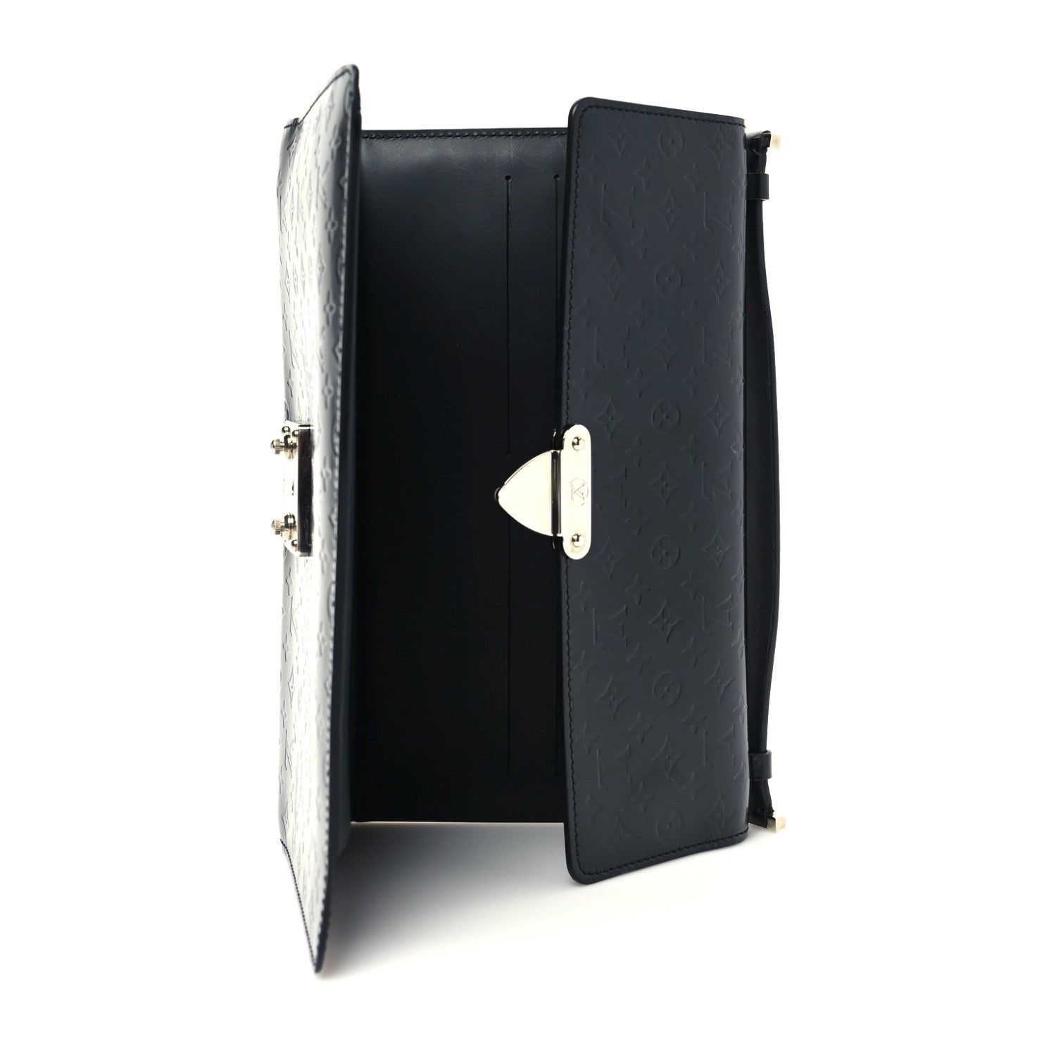 Louis Vuitton Monogram Glace Anouchka Pochette MM Black 7 of 9