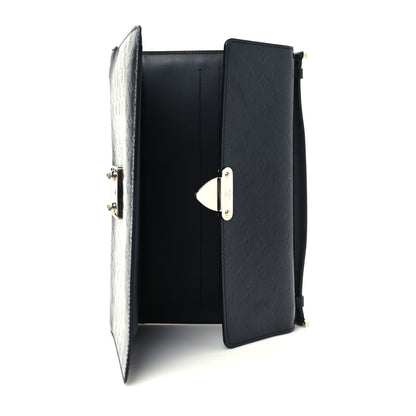 Louis Vuitton Monogram Glace Anouchka Pochette MM Black 7 of 9