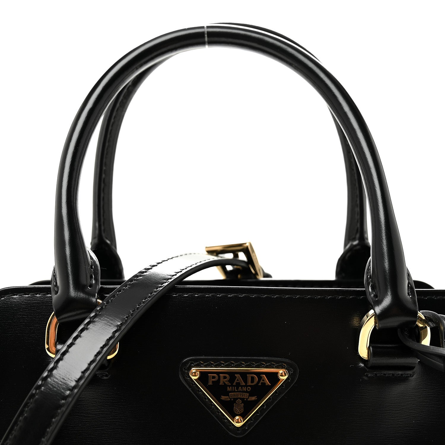 Prada Spazzolato Mini Zippered Tote Black 7 of 9