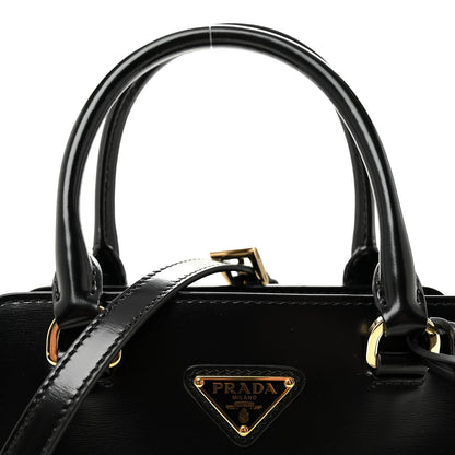 Prada Spazzolato Mini Zippered Tote Black 7 of 9