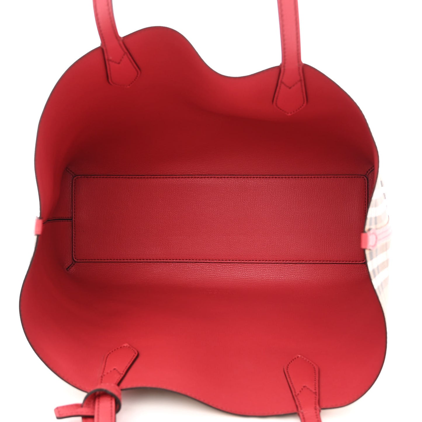 Haymarket Check Medium Reversible Tote Red