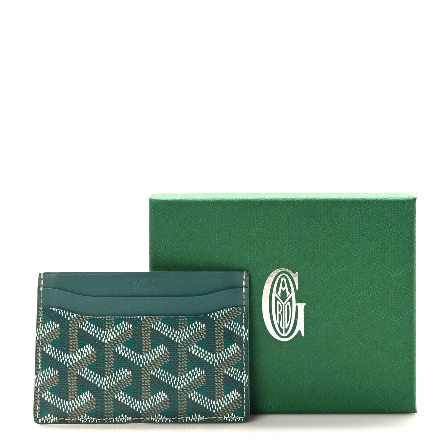 Goyard Goyardine Saint Sulpice Card Holder Green 7 of 7