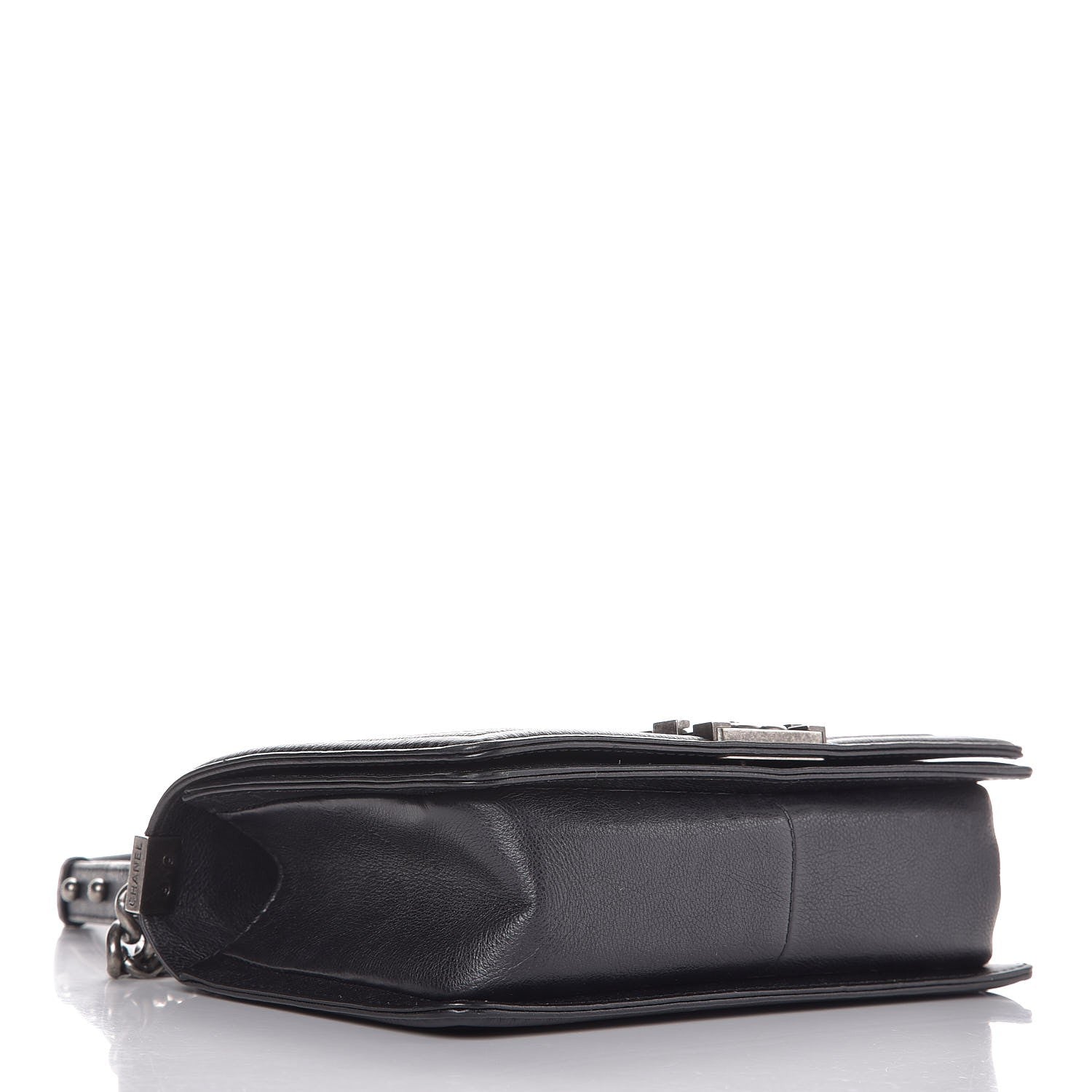 Chanel Metallic Calfskin Quilted Medium Boy Flap Black 4 of 8