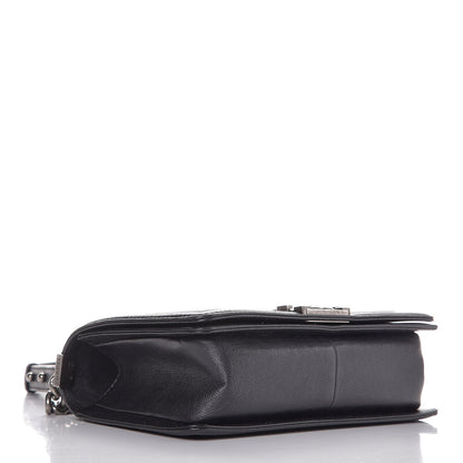 Chanel Metallic Calfskin Quilted Medium Boy Flap Black 4 of 8