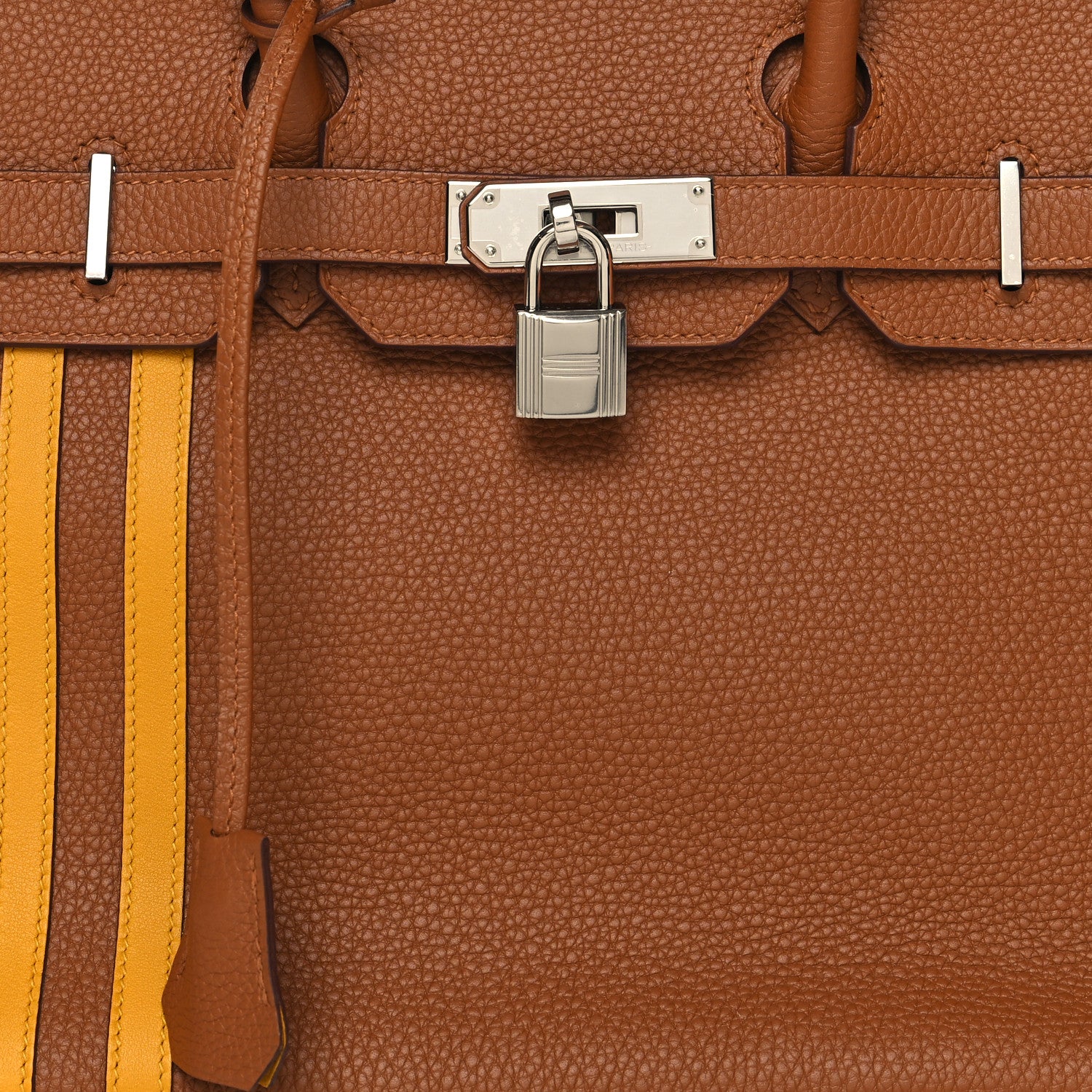 Hermes Togo Swift Officier Birkin 30 Gold Ambre 8 of 12