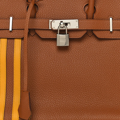 Hermes Togo Swift Officier Birkin 30 Gold Ambre 8 of 12