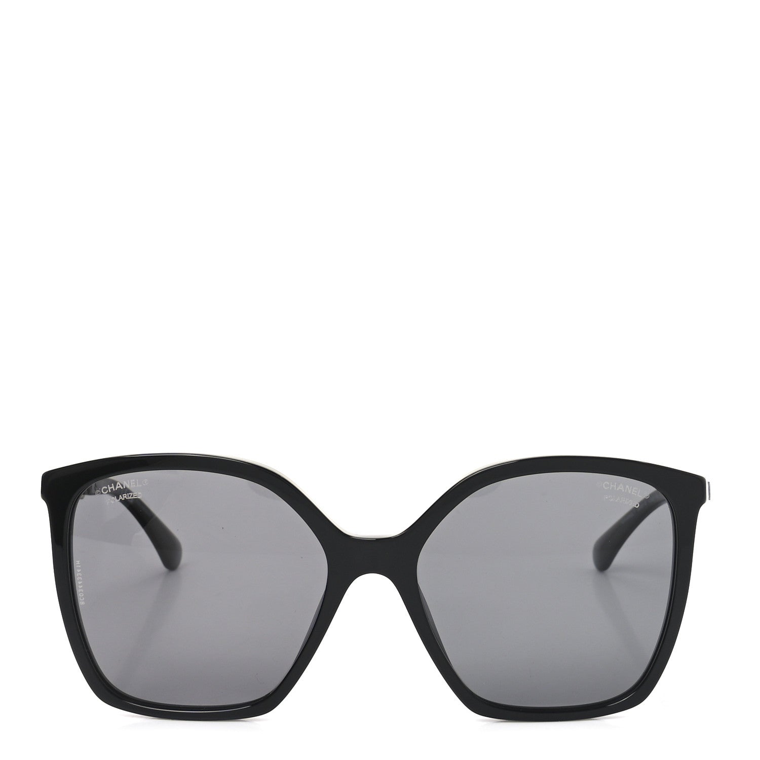 Chanel Acetate Calfskin Square Sunglasses 5546-Q Black 2 of 7