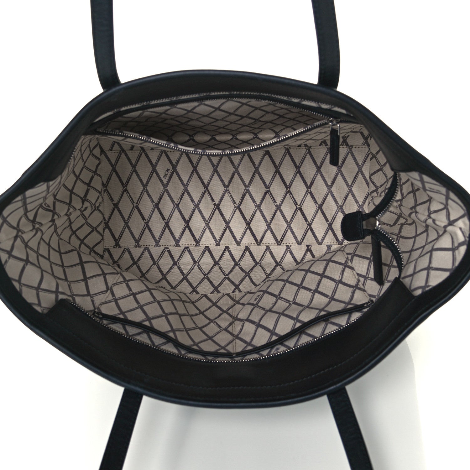MCM Visetos Toni Shopper Tote Black 5 of 10