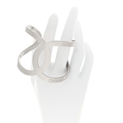 Chanel Metal CC Cuff Silver 2 of 5