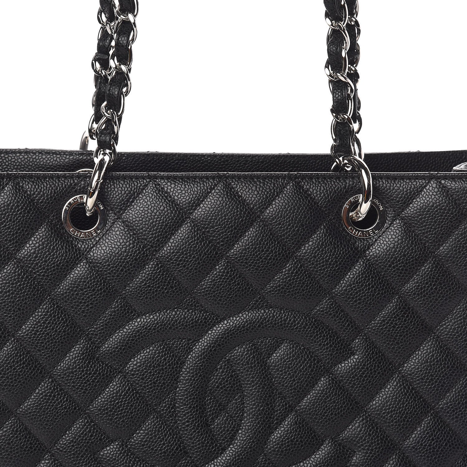 Chanel Caviar Quilted Grand Shopping Tote GST Black 11 of 11