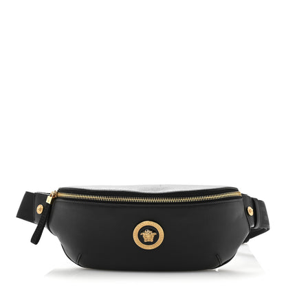 Versace Grained Calfskin Vanitas Medea Belt Bag Black 1 of 13