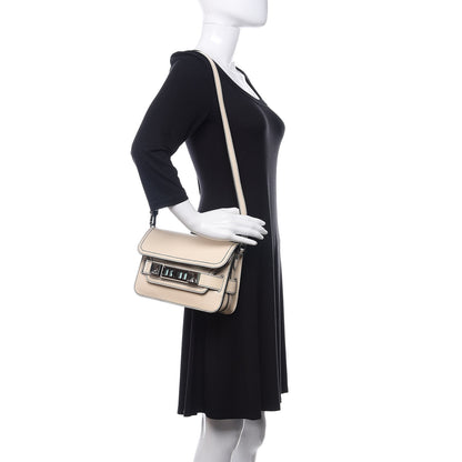 Proenza Schouler Spazzolato Mini PS11 Classic Shoulder Bag Ecru Black 2 of 8