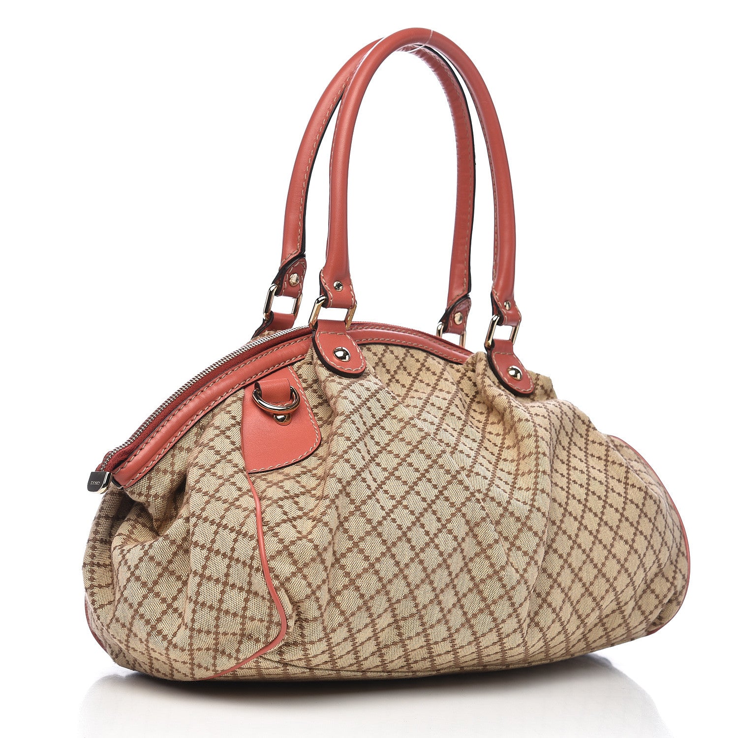 Gucci Diamante Medium Sukey Boston Interlocking G Charm Bag Pink 3 of 18